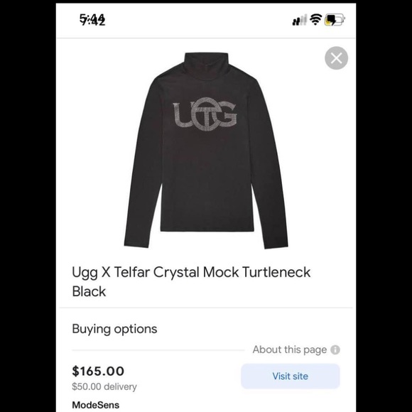 Selling this uggxtelfar collar piece. Worth over 150$ never wore it, too big. - Picture 5 of 5